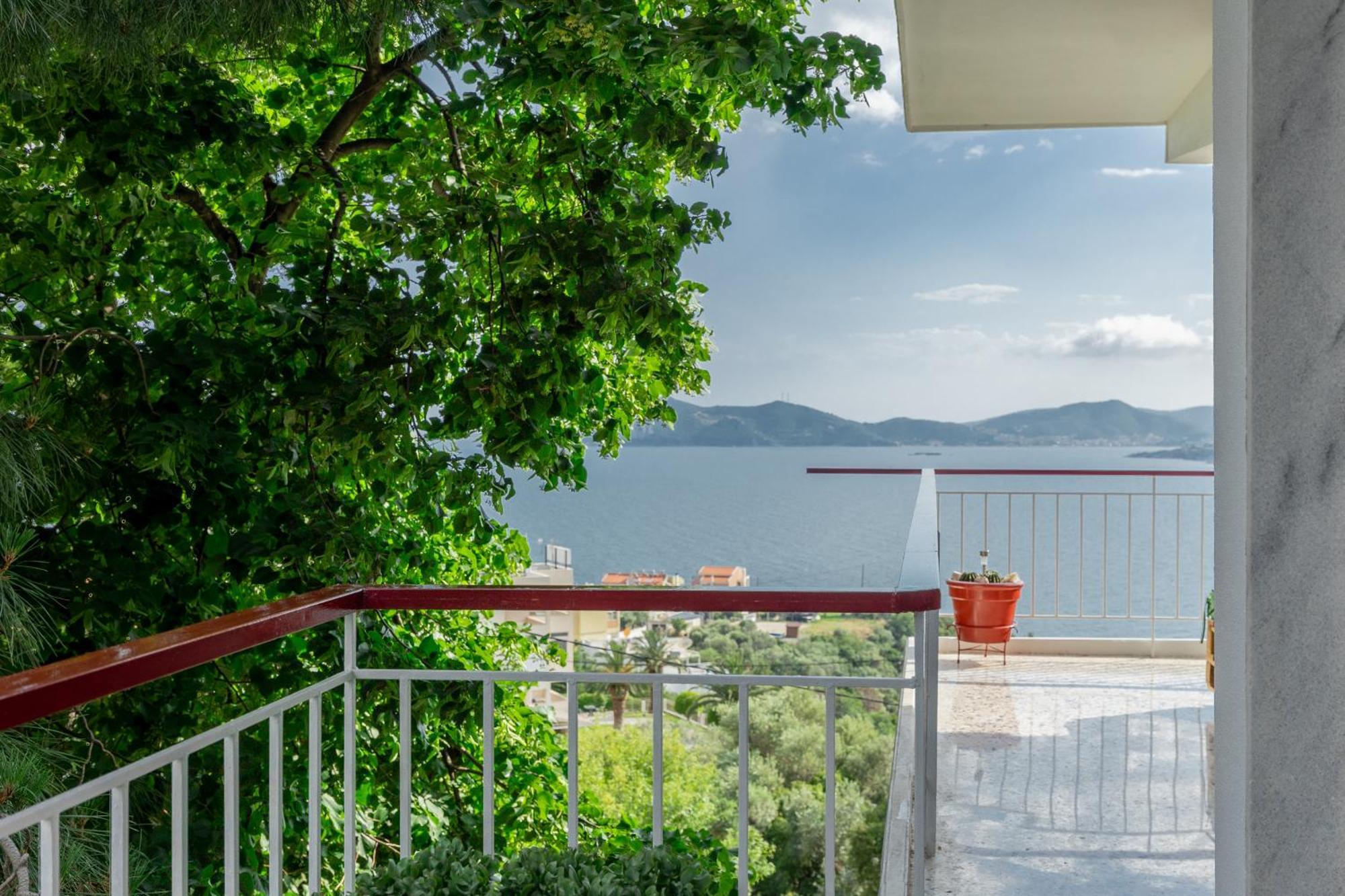 Mimoza'S Sea View Apartment Палеон-Цифликион Экстерьер фото